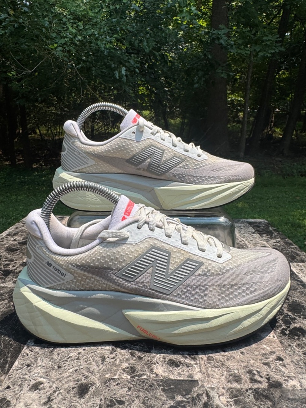 New Balance Women’s FuelCell Rebel v5 Raincloud Mineral Size Women 8.5 Men 7